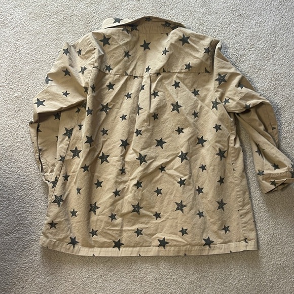 Jodifl sz small shacket khaki/black slightly oversized lightweight(snap) - Picture 6 of 9